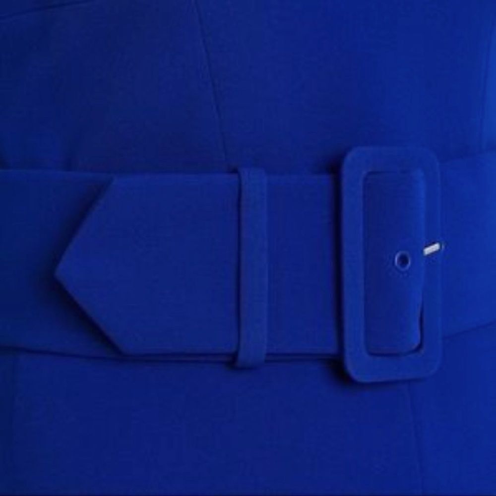NWT Jonathan Simkhai Belted Crepe Wide
Leg Jumpsuit Royal Blue Size 2 - Picture 7 of 16